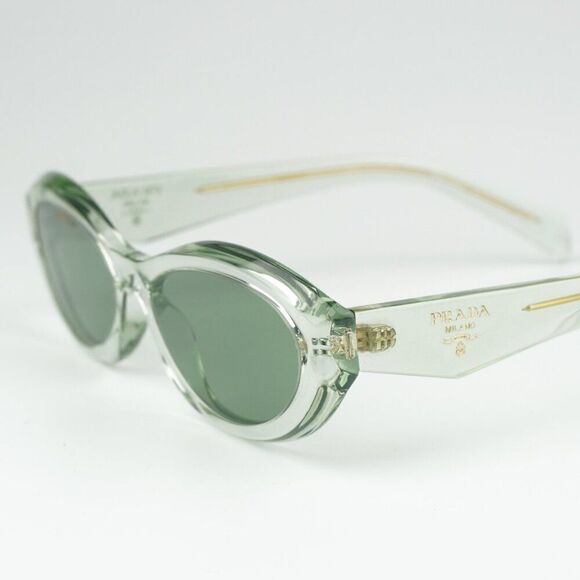 NEW Prada PR26ZS 14R20E Transparent Mint Green Oval Women Sunglasses PR 26ZS - Picture 6 of 10